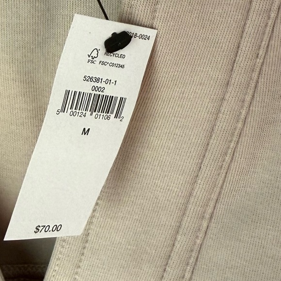 NWT Banana Republic Scuba Split Neck Sweatshirt in Tan SZ M - Picture 13 of 14